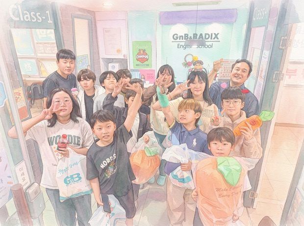 마켓데이, 다 같이 신난 얼굴들