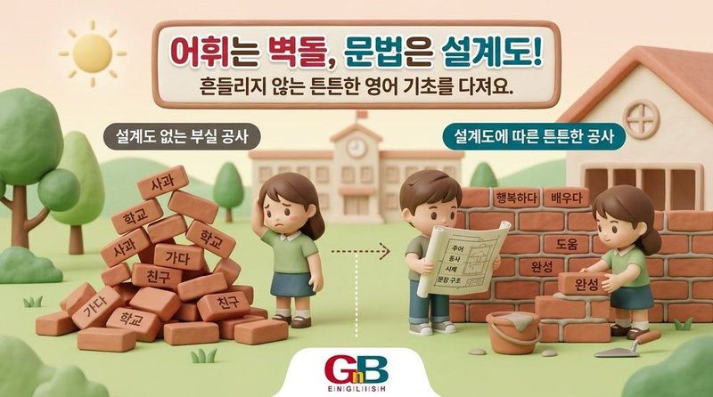 어휘는 벽돌 문법은 설계도 - 튼튼한 영어 기초